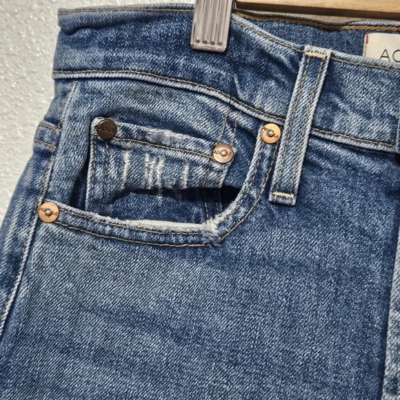 Alice + Olivia AO.LA high rise raw hem jeans size 25 - Picture 4 of 14